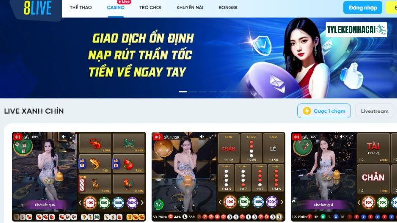 Khám phá kho trò chơi cực chất tại 8Live Khám phá kho trò chơi cực chất tại 8Live